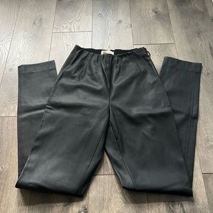 Rebecca Taylor vegan leather skinny ankle pants. Size 0